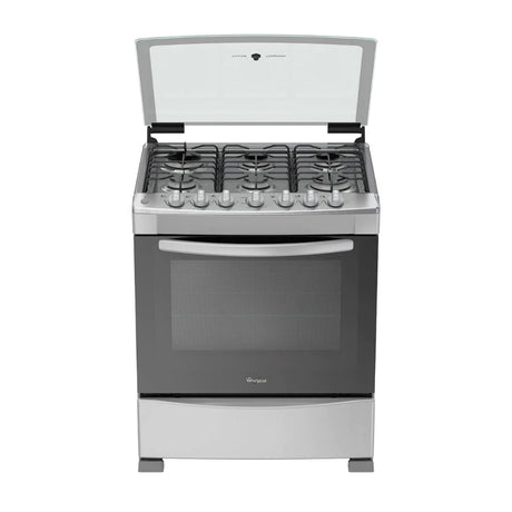 Cocina de Gas 30" Acero Inoxidable 6 Quemadores Whirlpool (LWF7419D) yapcr.com Costa Rica