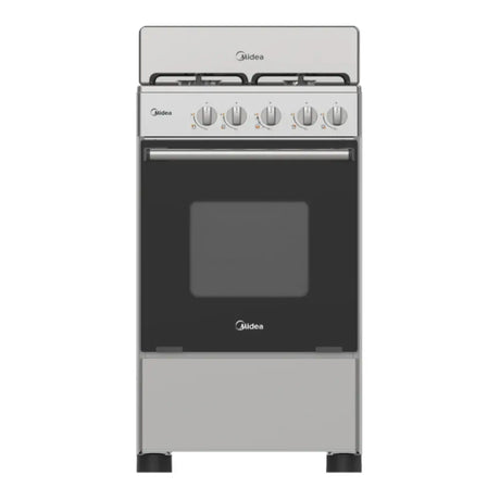 Cocina de Gas Midea 4 Quemadores 20" Gris (MGS20F0BKAGG-CA) yapcr.com Costa Rica