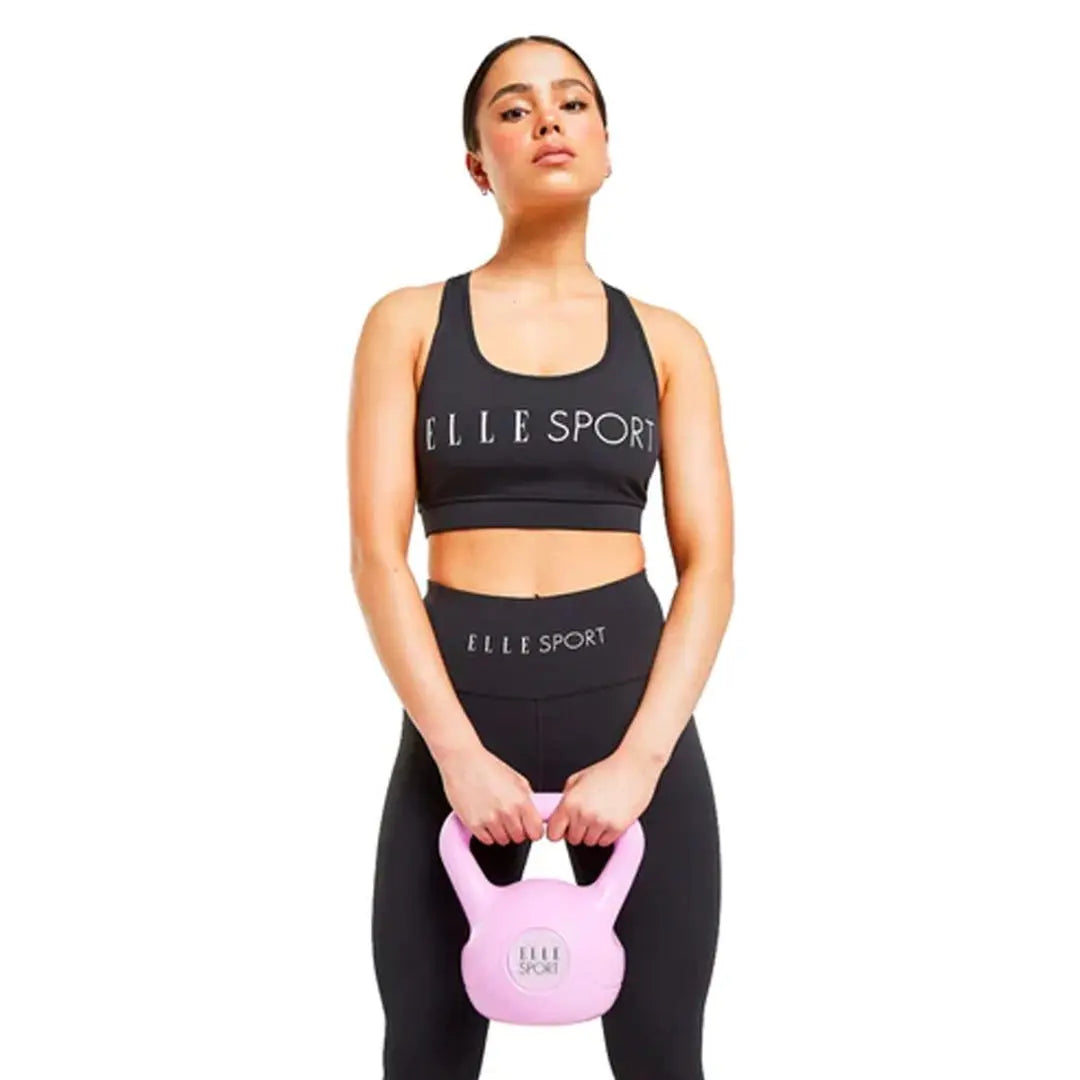 Mancuerna Elle Sport Kettlebell 8 Kg Rosada (SR8250)