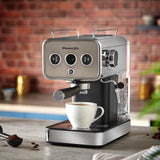 Máquina de Café Espresso Sencillo o Doble Semi Automática PowerXL Distinctions (EM0112-0SPLA) yapcr.com Costa Rica