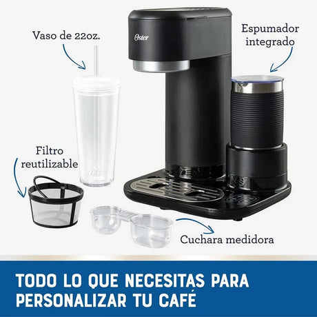 Máquina para Café Latte 4 en 1 con Espumador Oster (BVSTDC02B) yapcr.com Costa Rica