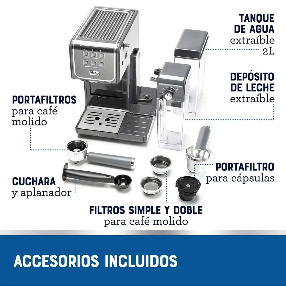 Máquina para Café Oster PrimaLatte Touch (BVSTEM6801M) yapcr.com Costa Rica