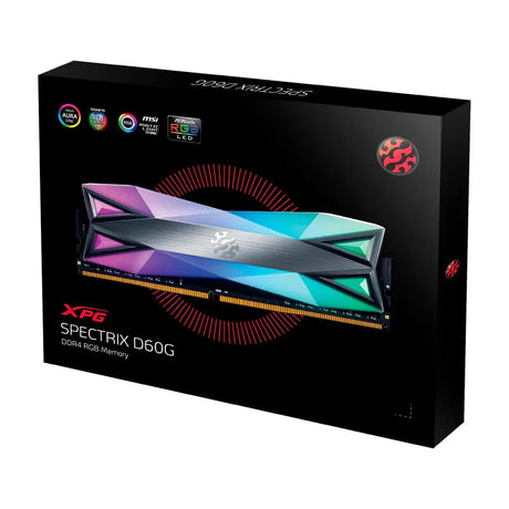 Memoria RAM - DDR4 - 3200 MHz - 8 GB - XGP Spectrix D60G RGB (AX4U32008G16A-ST60) yapcr.com Costa Rica