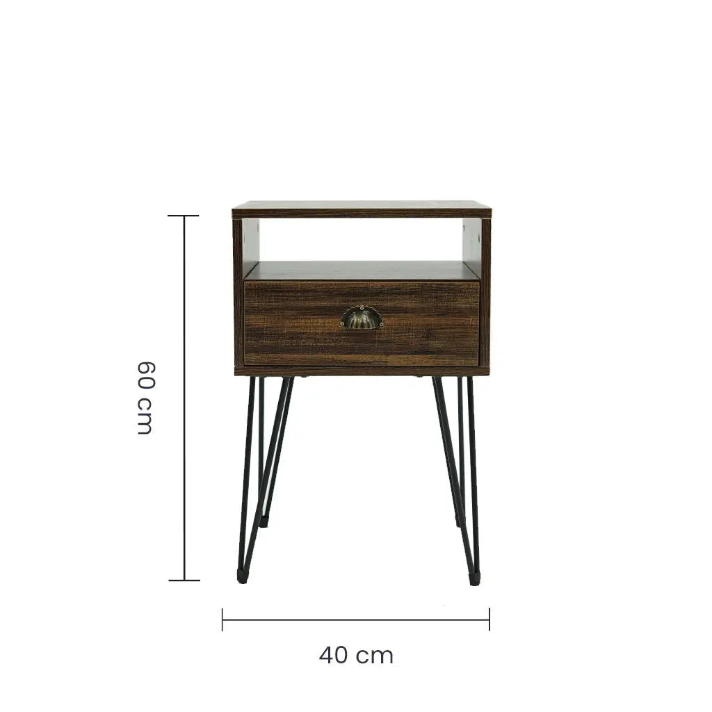 Mesa Auxiliar Moderna Tokoa con Gaveta (ME-507) yapcr.com Costa Rica