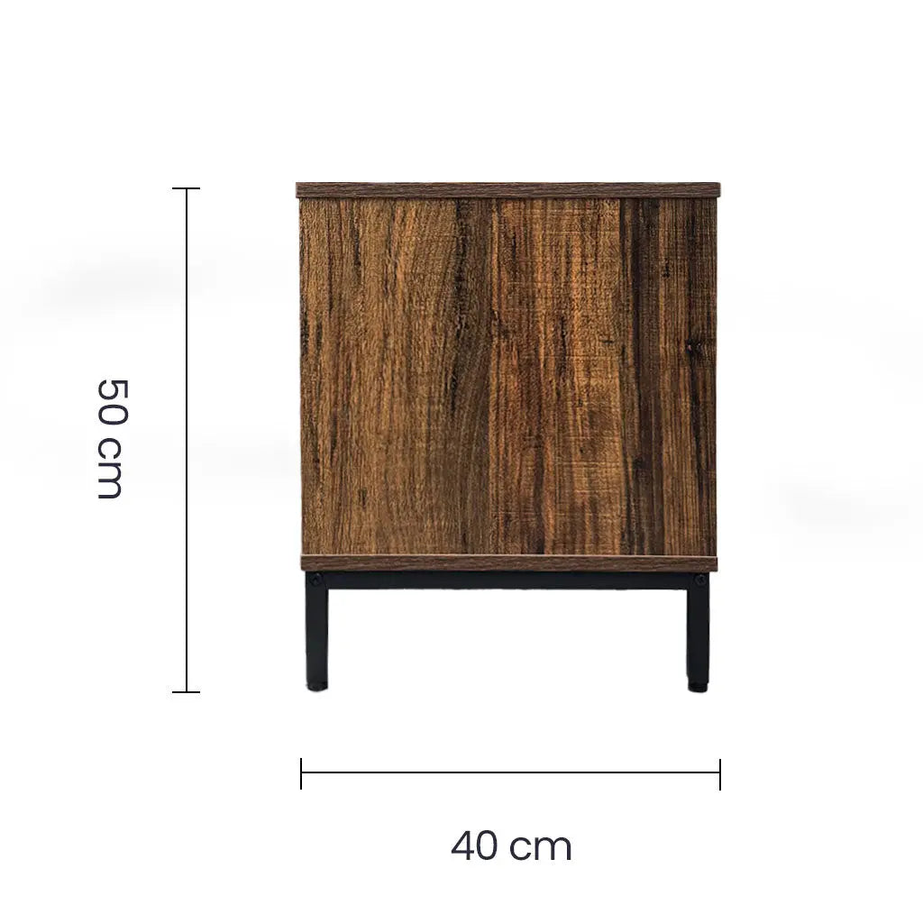 Mesa para TV con 2 Puertas y Diseño Rústico Tokoa (ME-603) yapcr.com Costa Rica