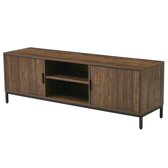 Mesa para TV con 2 Puertas y Diseño Rústico Tokoa (ME-603) yapcr.com Costa Rica