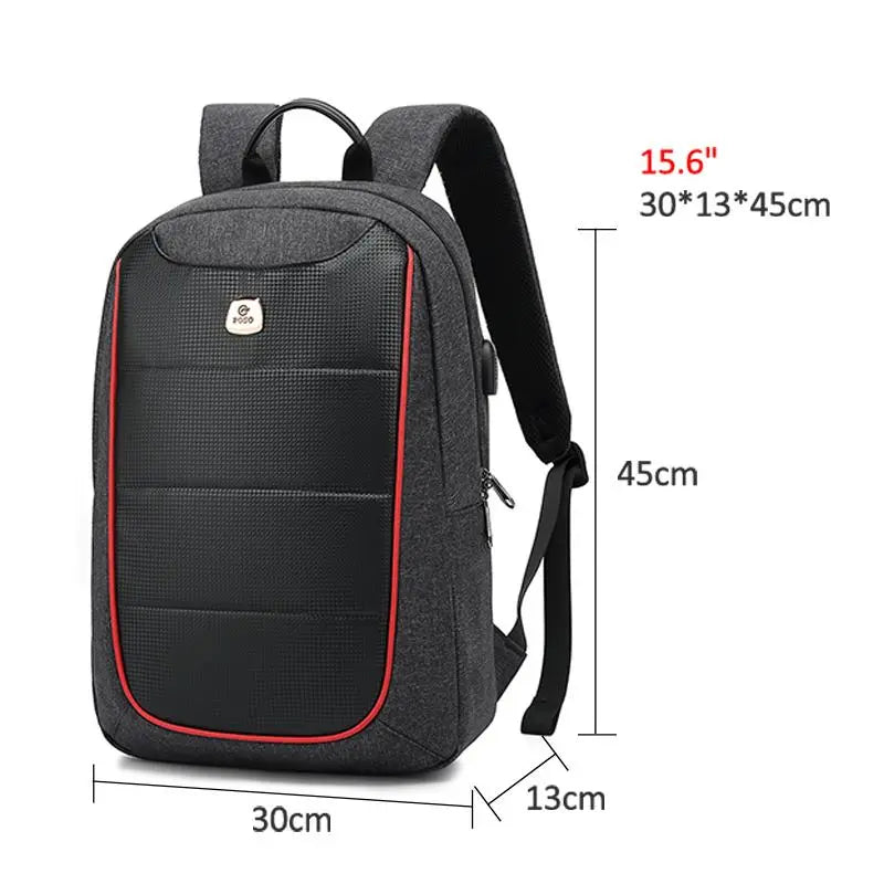 Mochila Multifuncional 15.6" Negra Poso PS-651