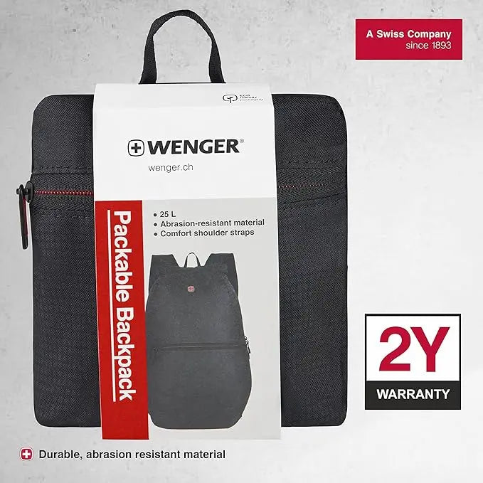 Mochila de Viaje Comprimible Wenger Negra (611882) yapcr.com Costa Rica