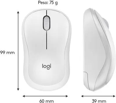 Mouse Inalámbrico Logitech M220 Silent Blanco (910-006125)