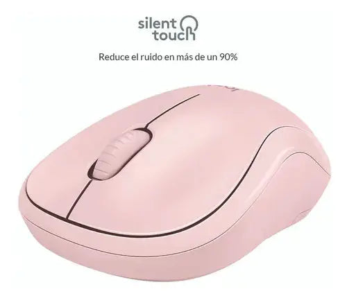 Mouse Inalámbrico Logitech M220 Silent Rosa (910-006126)