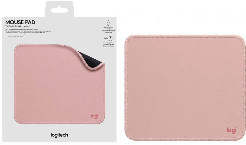 Mouse Pad 20 x 23 cm Logitech Studio Series Rosa (956-000037)