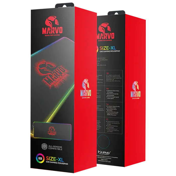 Mouse Pad Línea Pro Gaming XL RGB Marvo Gravity (G45)