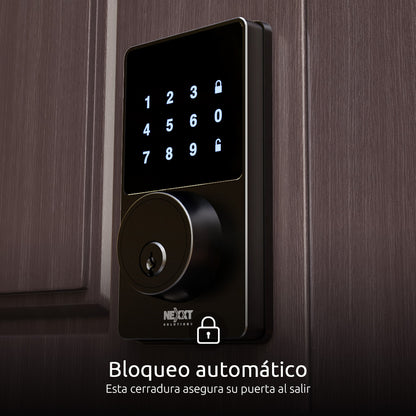 Cerradura Inteligente Con Conexión Wi-Fi Nexxt NHS-D100 Negra yapcr.com Costa Rica