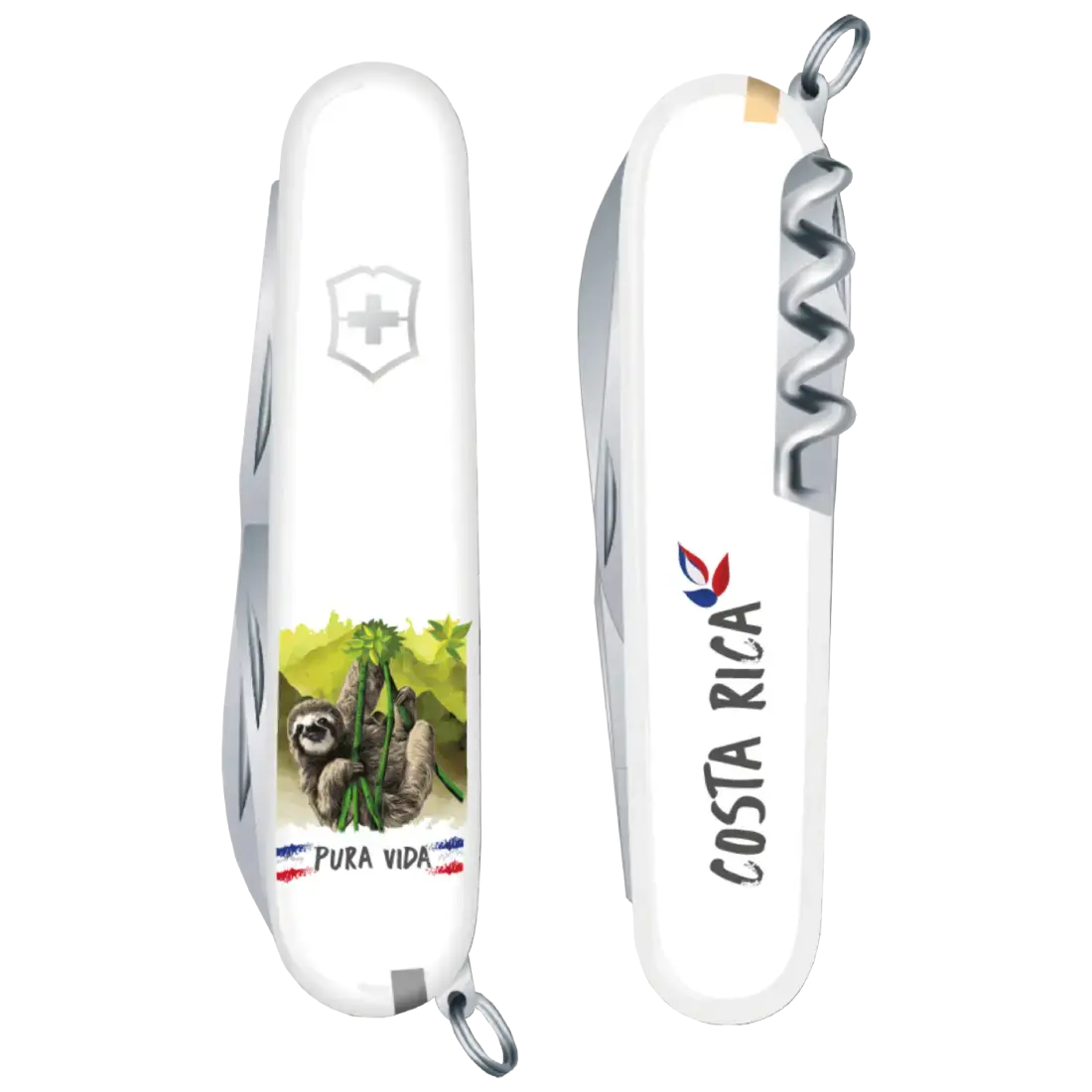 Navaja Blanca Victorinox Spartan Edición Costa Rica Oso Perezoso (1.3603.7R2)