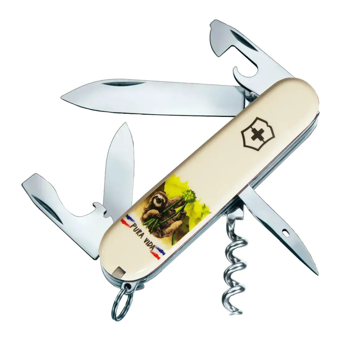 Navaja Blanca Victorinox Spartan Edición Costa Rica Oso Perezoso (1.3603.7R2)