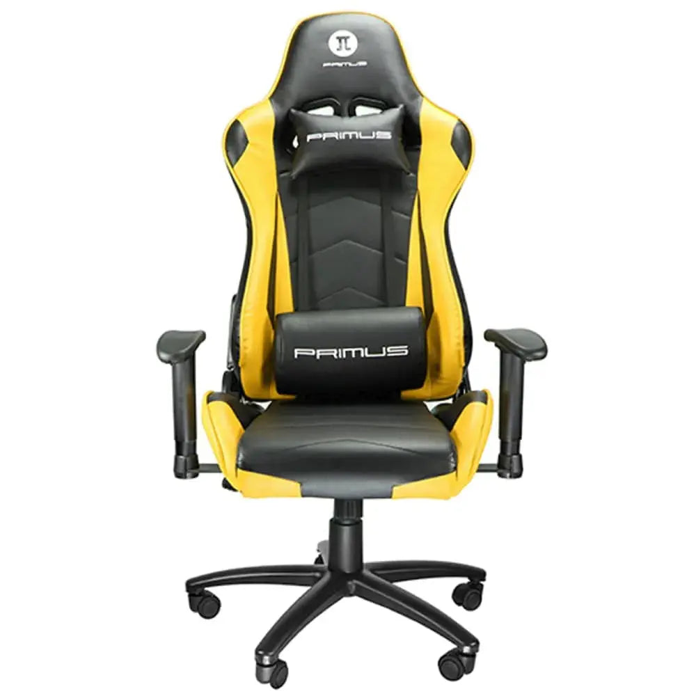 Silla de Ecritorio Gamer Primus Gaming Thronos 100T Amarillo/Negro (PCH-102YL)