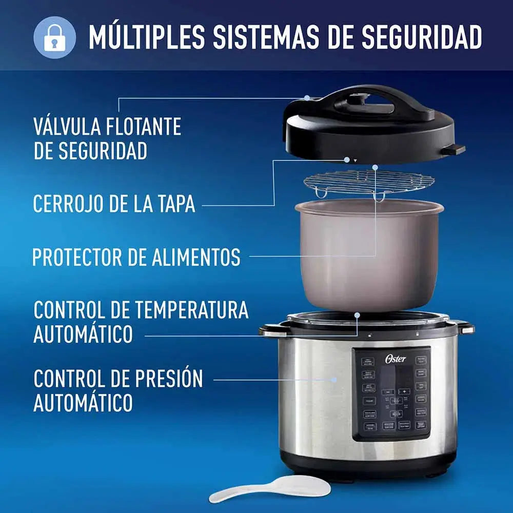 Olla Multiusos Bioceramica Digital 5.7 Litros Oster (CKSTPCEC6801) yapcr.com Costa Rica