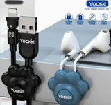 Organizador de Cables Adhesivo Yookie YE02 Negro