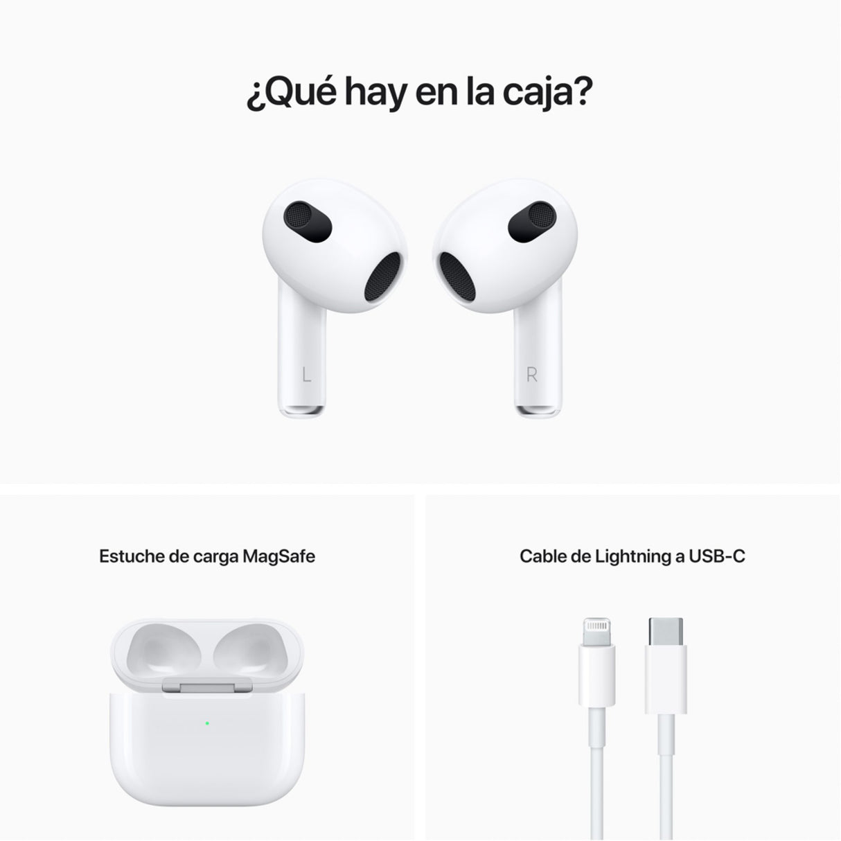 Audífonos Inalámbricos Apple AirPods 3ra Generación MagSafe (MME73AM/A) yapcr.com Costa Rica