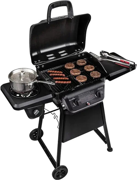 Parrilla Gas Classic Char-Broil AT-280 QL de 20.000 BTU 2Q Negra