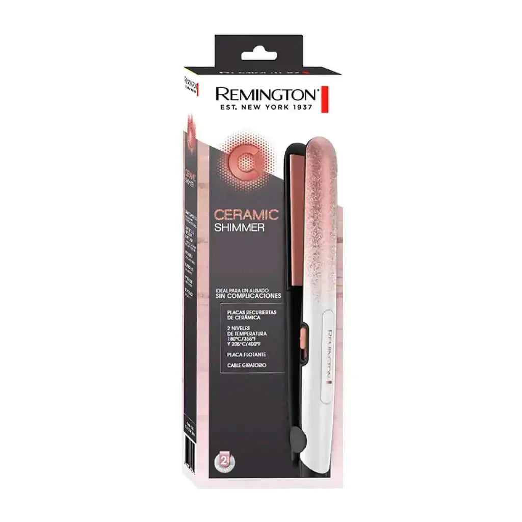 Plancha Alisadora Remington Cerámica Shimmer 110F (S1522RG)