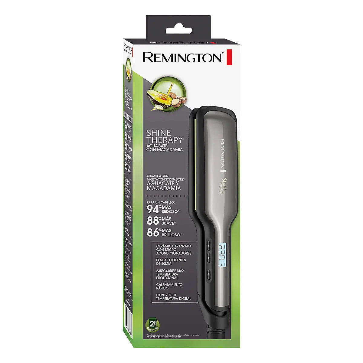 Plancha de Cabello Remington Terapia De Aguacate Con Placas Anchas (S9980)