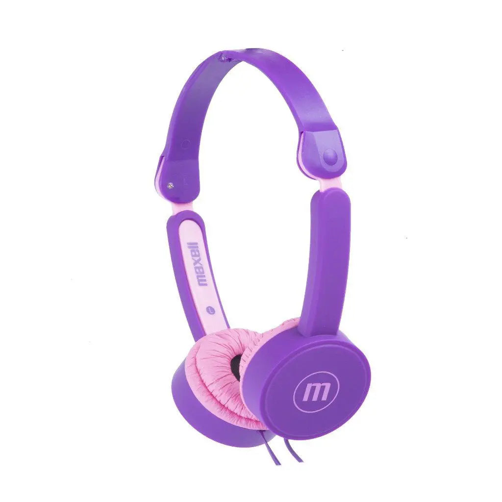 Audífonos Alámbricos para Niños Maxell KZ-13 Con Micrófono Morado/Rosado (347673)