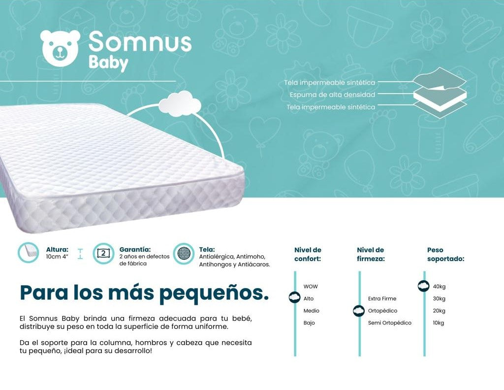 Colchón Somnus Baby Dorma yapcr.com Costa Rica