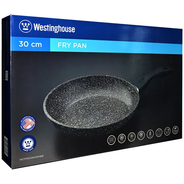 Sartén Acabado Mármol 30 cm Westinghouse Negro (WCFP0009030MBB) yapcr.com Costa Rica