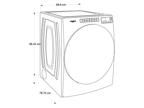 Secadora Eléctrica 23 KG Whirlpool (7MWED6605MC) yapcr.com Costa Rica