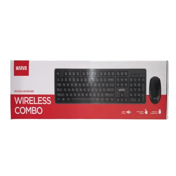 Set Inalámbrico Teclado + Mouse Marvo Office WS005