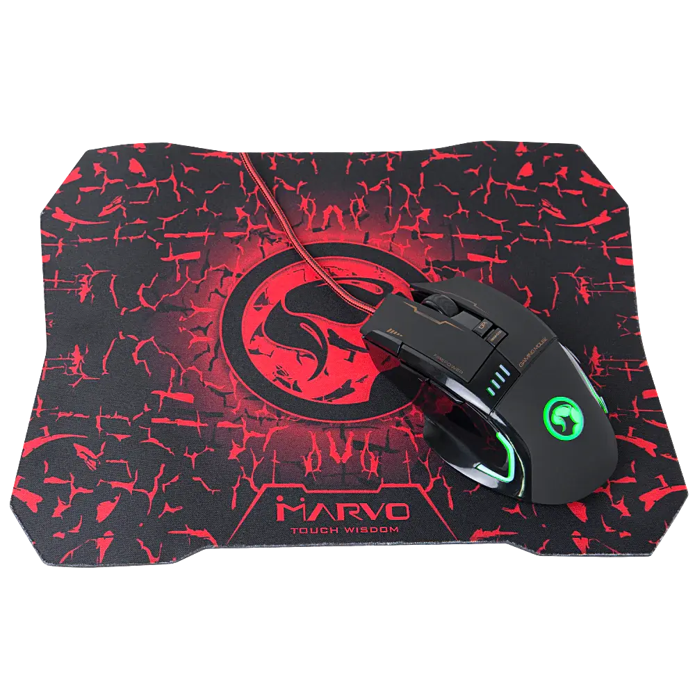 Set Linea Scorpion Marvo Mouse G909L + Mouse Pad G1