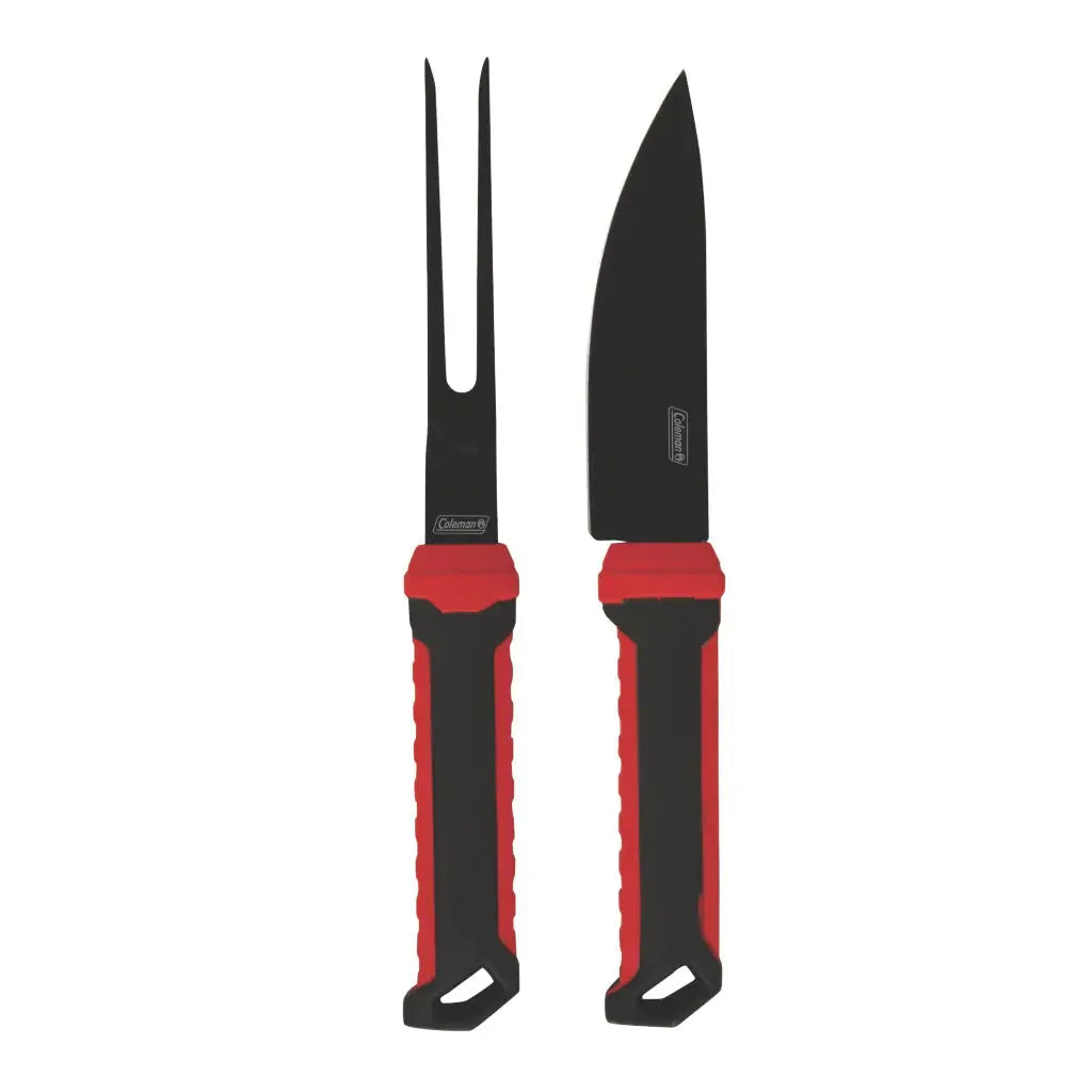 Set de Cuchillo y Tenedor Rugged Rojo con Negro Coleman (2000025209)