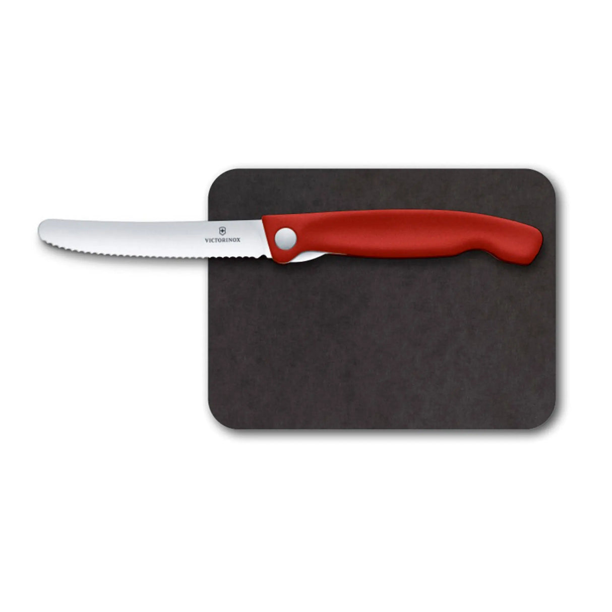 Set para Camping Cuchillo Rojo Plegable y Tabla Victorinox (6.7191.F1)