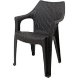 Silla Aruba Plástica Café Oscuro Reyplast (SLX129000) yapcr.com Costa Rica