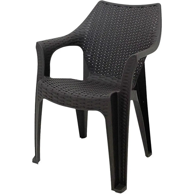 Silla Aruba Plástica Café Oscuro Reyplast (SLX129000) yapcr.com Costa Rica