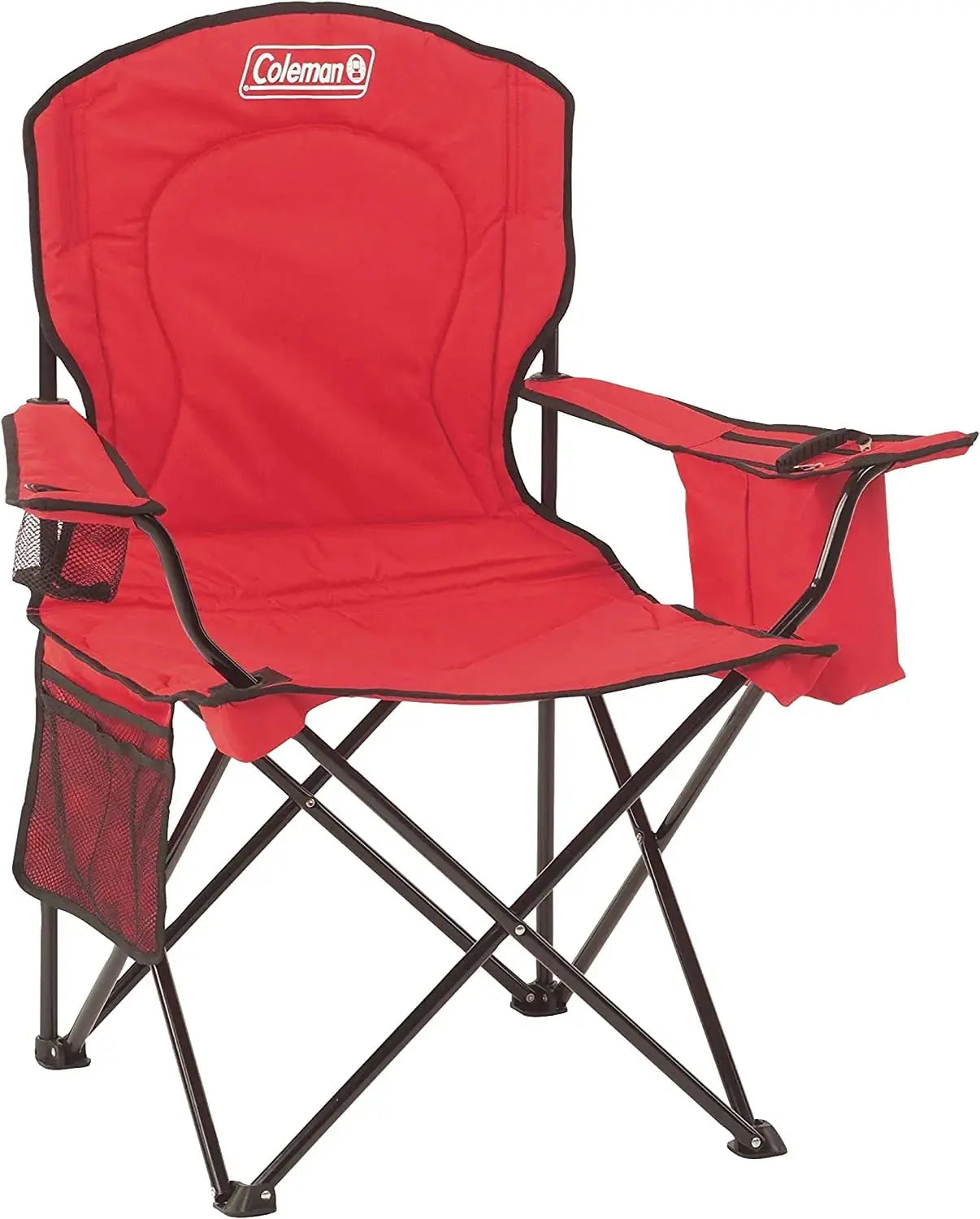 Silla Plegable con Hielera Integrada para 4 Latas Quad Roja Coleman (2000032009)