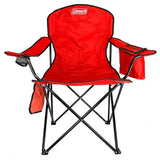 Silla Plegable con Hielera Integrada para 4 Latas Quad Roja Coleman (2000032009)