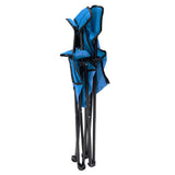 Silla Plegable de Camping con Apoyabrazos Azul Tokoa (EX-7154) yapcr.com Costa Rica