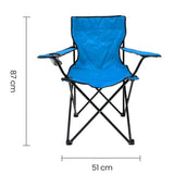 Silla Plegable de Camping con Apoyabrazos Azul Tokoa (EX-7154) yapcr.com Costa Rica