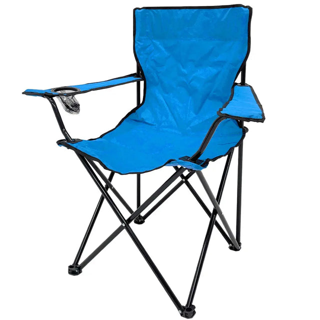 Silla Plegable de Camping con Apoyabrazos Azul Tokoa (EX-7154) yapcr.com Costa Rica