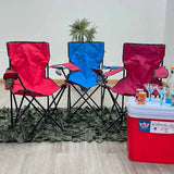 Silla Plegable de Camping con Apoyabrazos Roja Tokoa (EX-7153) yapcr.com Costa Rica