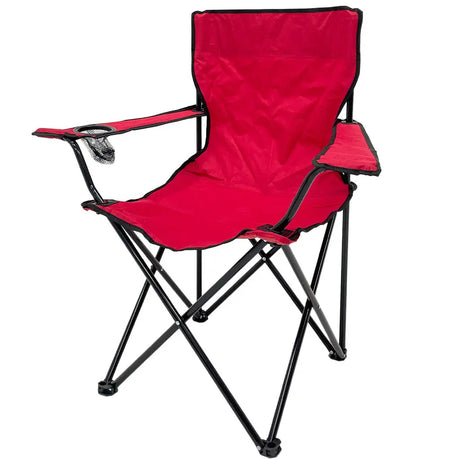 Silla Plegable de Camping con Apoyabrazos Roja Tokoa (EX-7153) yapcr.com Costa Rica