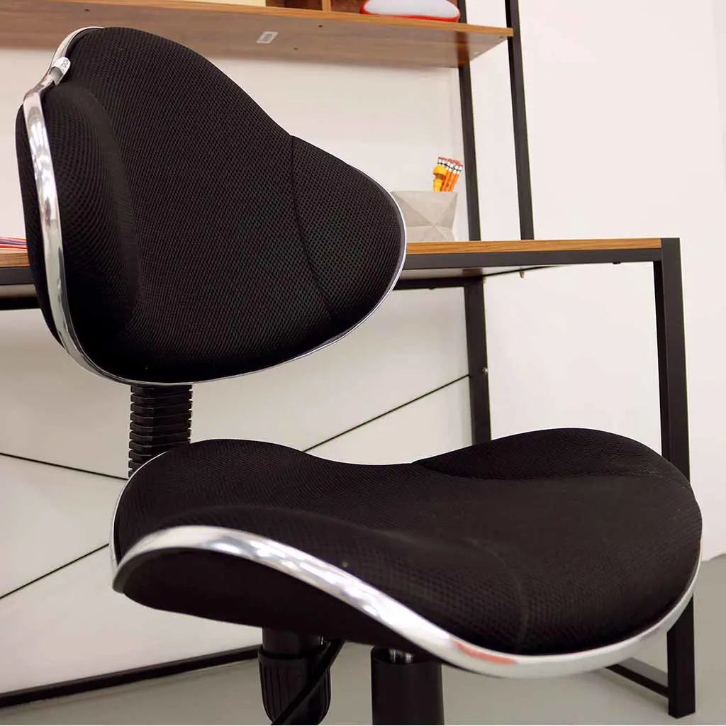 Silla Secretarial Malla Negra con Respaldo Reclinable Tokoa (OS-1602) yapcr.com Costa Rica