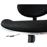 Silla Secretarial Malla Negra con Respaldo Reclinable Tokoa (OS-1602) yapcr.com Costa Rica