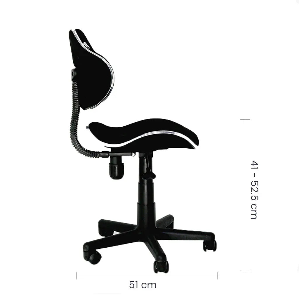 Silla Secretarial Malla Negra con Respaldo Reclinable Tokoa (OS-1602) yapcr.com Costa Rica