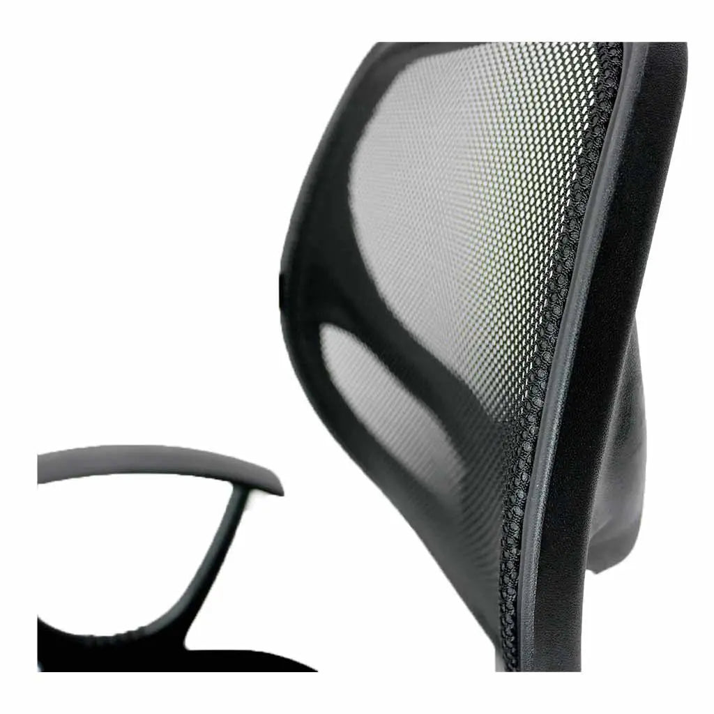 Silla Secretarial de Malla Negra con Brazos y Respaldo Fijo Tokoa (OS-2026) yapcr.com Costa Rica