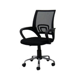 Silla Semi Ejecutiva Malla Negra con Brazos y Respaldo Reclinable Tokoa (OS-2117) yapcr.com Costa Rica