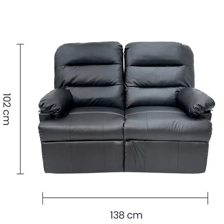 Sillón Reclinable Doble Tokoa Café Oscuro (SA-4314) yapcr.com Costa Rica