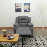 Sillón Reclinable Individual Tokoa Lino Gris (SA-4329) yapcr.com Costa Rica